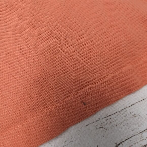 Red On Orange Y2K Polo Shirt To Die For Eagle Embroidered Size Medium - Picture 7 of 8